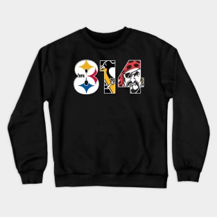 Legendary Sports Teams Of Pittsburgh - Area Code - 814 Crewneck Sweatshirt